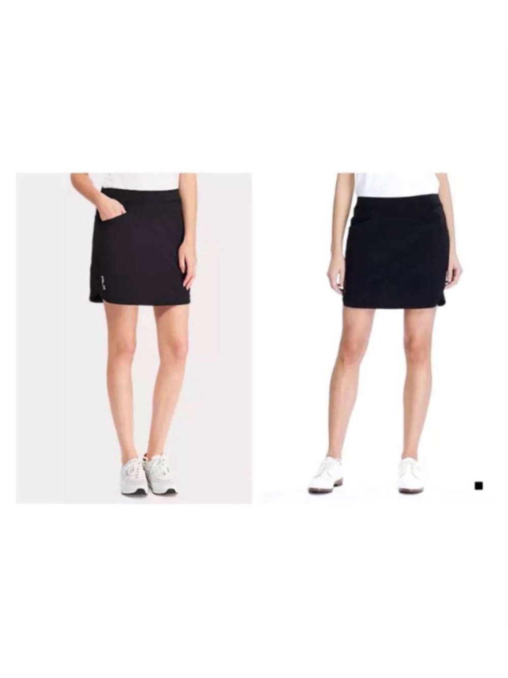 RLX Ralph Lauren Performance Black Skort Four Way Stretch Golf Medium Pickleball